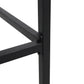 Outdoor Bar Stool With Slat Design And Metal Frame (Set of 2)