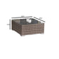 Modern Patio Rattan Sectional Set With Cushions