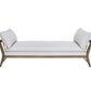Daybed With Strap Detail - White