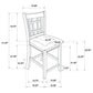 Lattice Back Counter Height Stools (Set of 2)