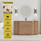 Freestanding Bathroom Vanity With Sink, 2 Small Storage Cabinets, Soft Close Doors