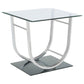 Garrett - 2 Piece Coffee Table Set - Chrome