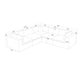 Modular Sectional & Toss Pillows - Dark Gray
