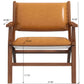 Hendrix - Antique Arm Chair - Brown / Rustic / Tan