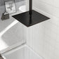 16" Square Rainfall Shower Head Fixed Wall Mount With Full Body Coverage & Self Cleaning Silicone Nozzles