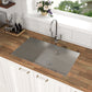 Modern Style Undermount Sink With Stainless Steel, Deep Single Bowl