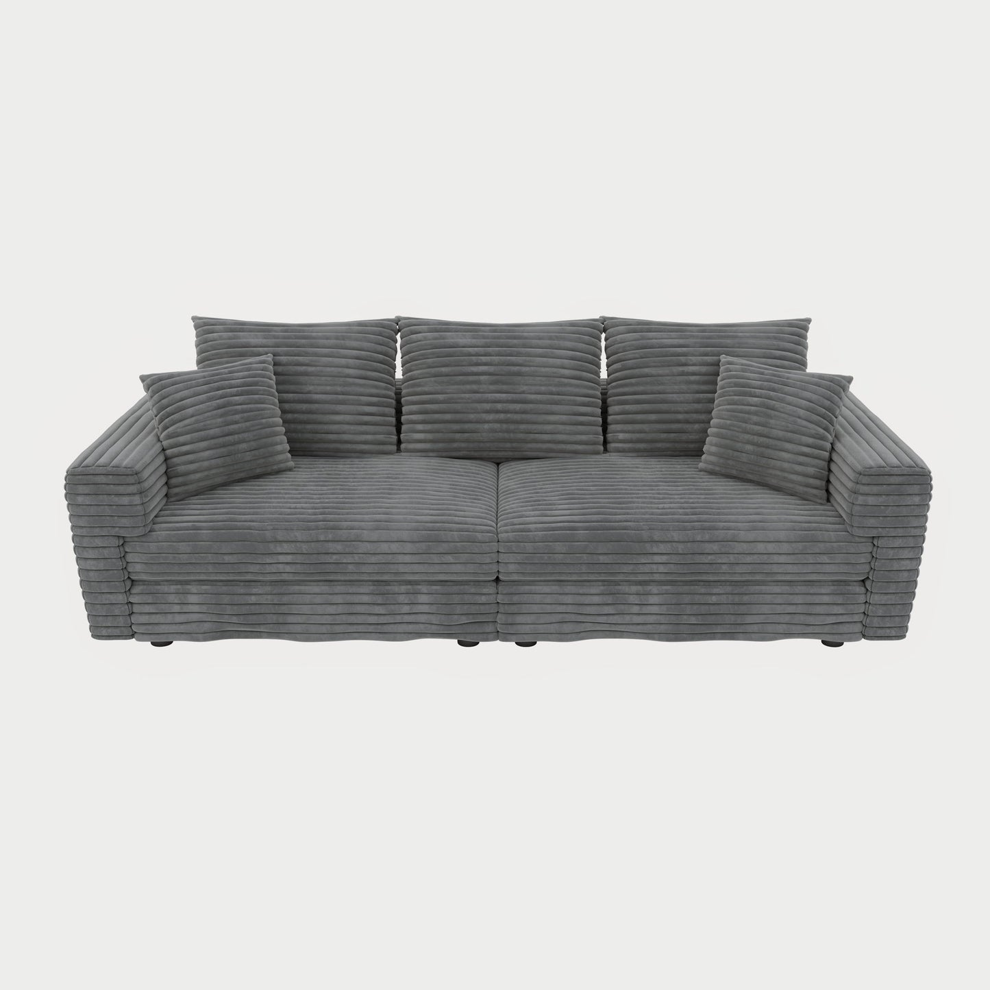 4 Seat Sofa, Modern Comfy Upholstered Sofa Cloud Couch, Deep Seat Couches With Soft Pillows