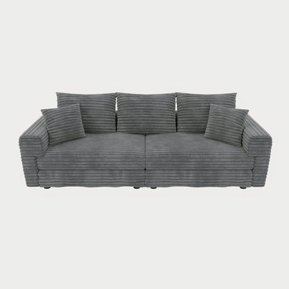 4 Seat Sofa, Modern Comfy Upholstered Sofa Cloud Couch, Deep Seat Couches With Soft Pillows