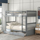 Bunk Bed With Ladders And 2 Storage Drawers