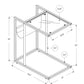 Accent Table, C - Shaped, Contemporary And Modern - White