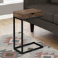 Accent Table, C - Shaped, Modern - Brown