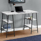 Computer Desk For Home Office, Laptop, Storage Shelves, Contemporary & Modern