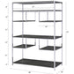 Vonara - Bookshelf - Chrome / Gray / Oak