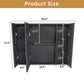 Aluminium Medicine Cabinet Mirror With LED Light And Defogging Function - Gray