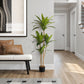 51" Tall, Artificial Plant, Dracaena Tree, Indoor, Faux, Fake, Floor, Greenery, Potted, Real Touch, Decorative - Green / Black