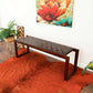 Christina - Bench - Cognac / Dark Brown / Tan
