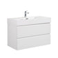 Alice - Bathroom Vanity With Large Storage, Sink, Wall Mounted