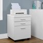 File Cabinet, Rolling Mobile, Storage Drawers, Printer Stand, Office, Contemporary & Modern