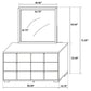 6 Drawer Dresser With Mirror - White