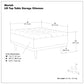 Mariah - Upholstered Lift Top Table Storage Ottoman