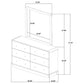 Burton - 6 Drawer Dresser With Mirror - Black