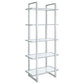 Colfax - 5 Shelf Bookshelf - Clear