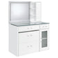 Kerr - 2 Drawer Makeup Vanity Table With Mirror And Stool