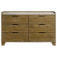 Packard - 6 Drawer Dresser - Oak