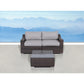 Outdoor Wicker Conversation Set With Cushions, All Weather