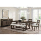 Backless Upholstered Dining Bench