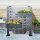Air Conditioner Fence For Outdoor Units, Metal Privacy Fence Cover, Perfect To Conceal Air Conditioning Units, 3 Fence Panel