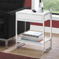 Accent Side Table, Storage Drawer, Spacious Tabletop