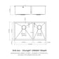 Modern Double Bowl Undermount Sink Design With 10" Deep Basins