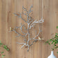 Metal Branch Wall Sculptures With Bird Accents (Set of 2) - Silver Multi