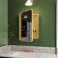 Recessed Metal Framed Medicine Cabinet With Mirror And Adjustable Shelves Wall Mirror With Storage For Bathroom