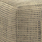 Delilah - Square Woven Pouf - Natural