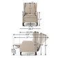 Westeros Wing Back Fabric Upholstered Recliner