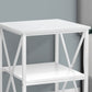 3 Tier Accent Table, Side Marble Look Contemporary & Modern