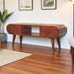 Solid Wood Circular TV Unit