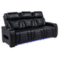 Isadora - Power Reclining Sofa With Dual Independent Recline - Black