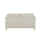 Loveseat With 2 Reversable Cushions And 2 Pillows - Off White
