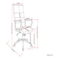Foley - Swivel Office Chair - Distressed Blue