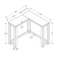 Corner Accent Console Table For Entryway, Unique Design Contemporary & Modern