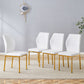 Luxury Simple Chair With Metal Leg