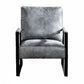 Classic Mid Century Modern Accent Chair With Durable Square Metal Frame, Armchair