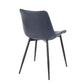 Durango - Industrial Dining Chair (Set of 2) - Black / Vintage Blue
