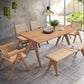 Velentina - 5 Pieces Patio / Outdoor Dining Set - Natural