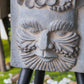 Greek God Statue Planter With Legs - Gray