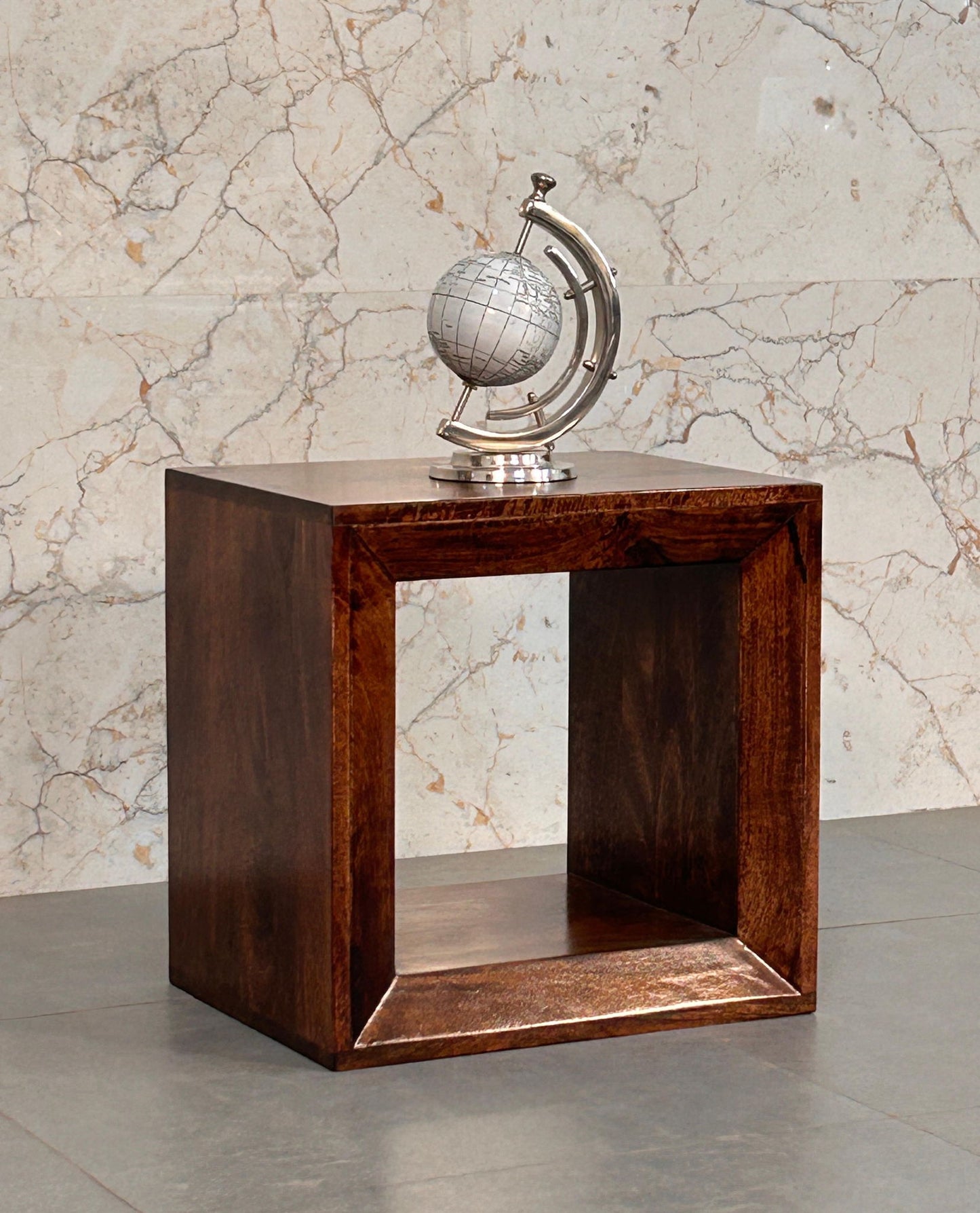 Solis - Open Side Table - Brown