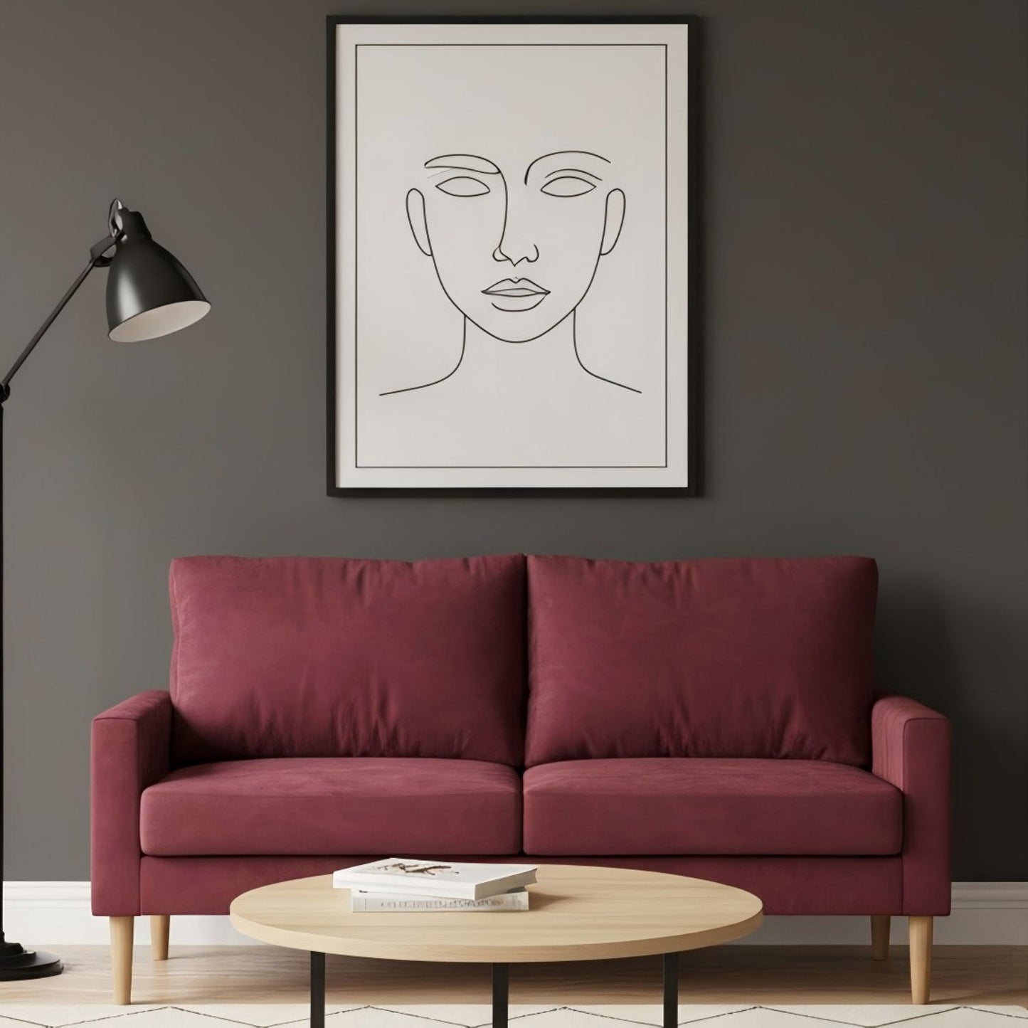 Upholstered Sofa, 3 Seater Couch For Living Room